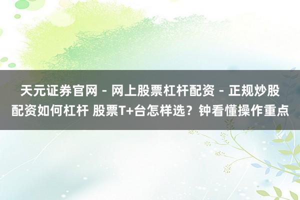 天元证券官网 - 网上股票杠杆配资 - 正规炒股配资如何杠杆 股票T+台怎样选？钟看懂操作重点
