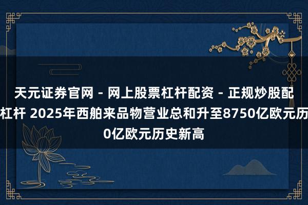 天元证券官网 - 网上股票杠杆配资 - 正规炒股配资如何杠杆 2025年西舶来品物营业总和升至8750亿欧元历史新高
